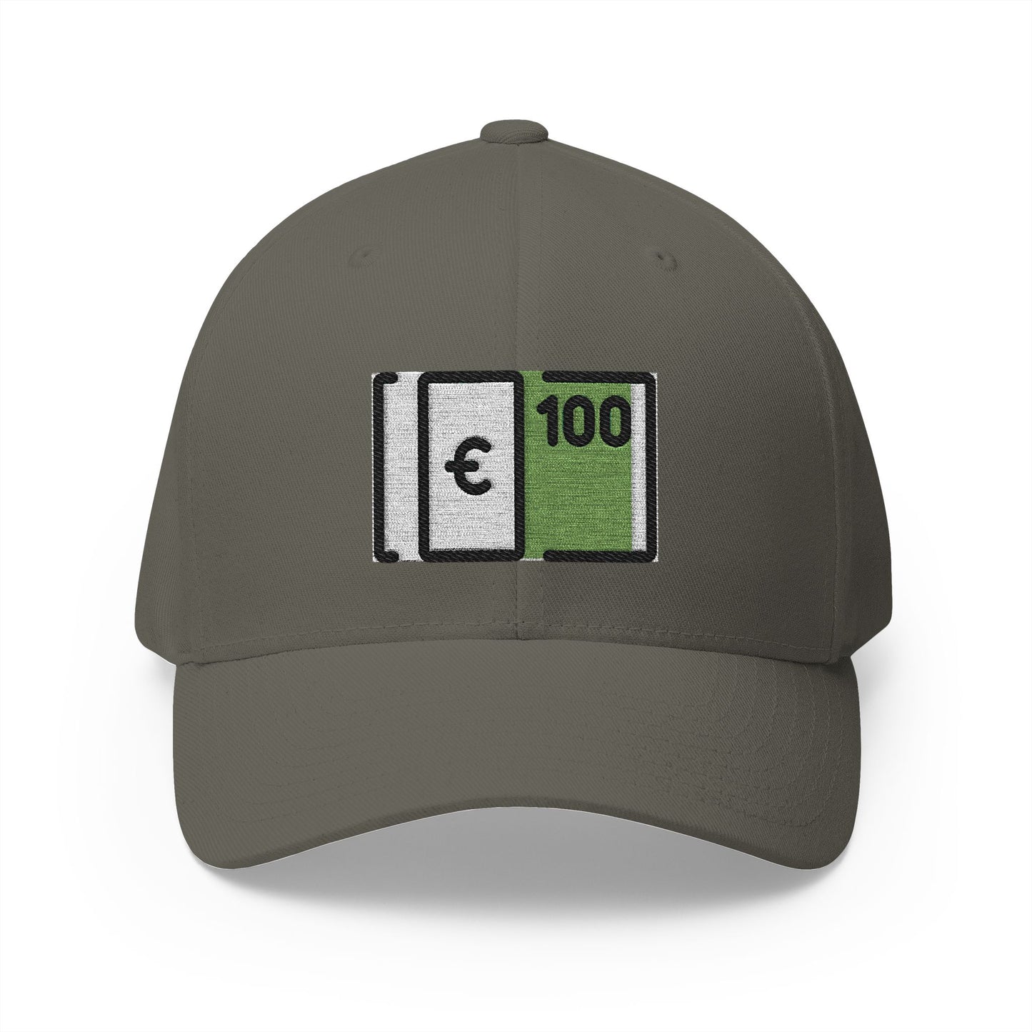 Euro Banknote Emoji Olive Cap – Premium by Capmoji