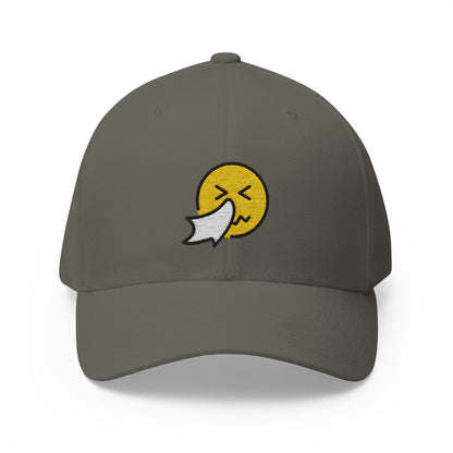 Sneezing Face Emoji Olive Cap – Premium by Capmoji