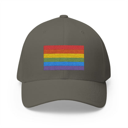 Rainbow Flag Emoji Olive Cap – Premium by Capmoji