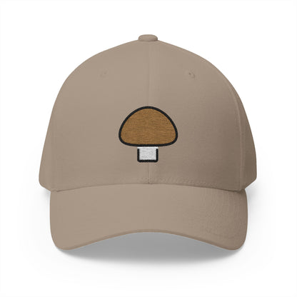 Champignon Brown Emoji Khaki Cap – Premium by Capmoji