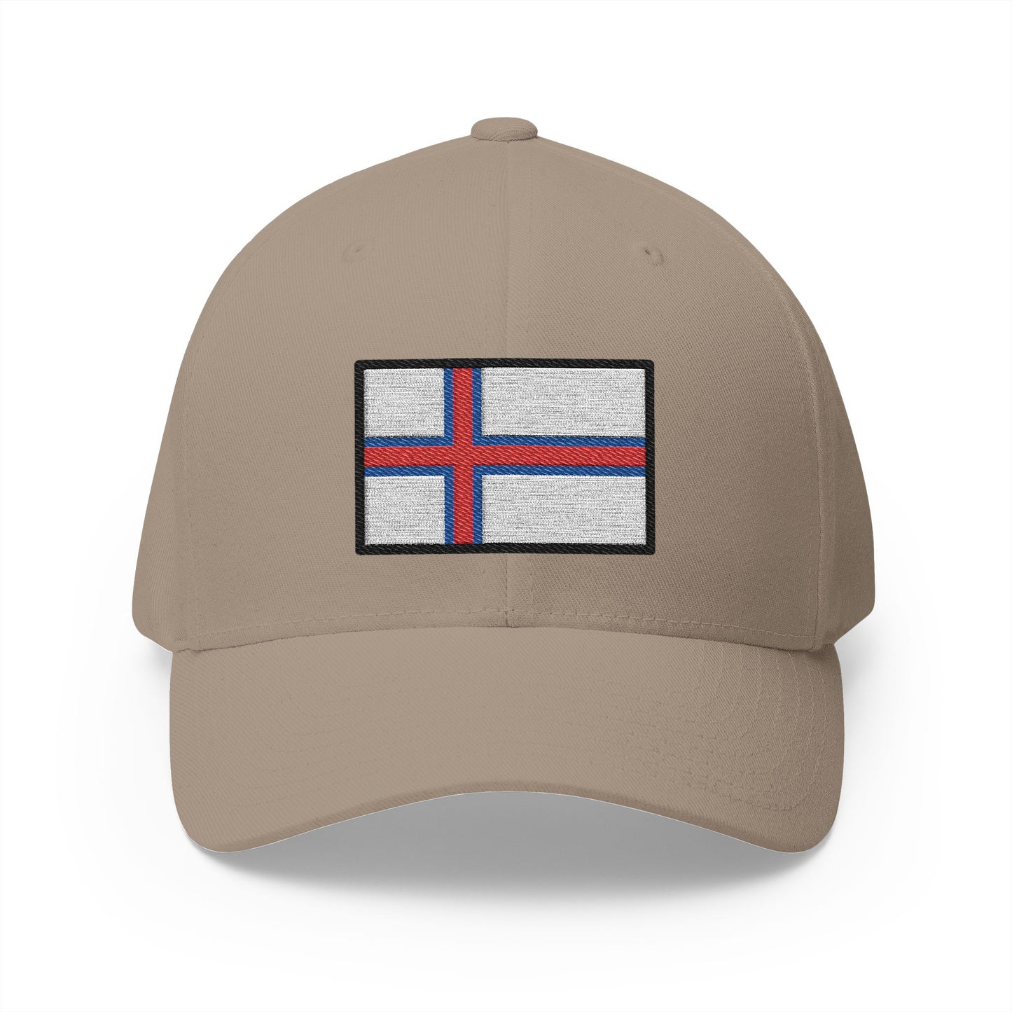 Flag: Faroe Islands Emoji Khaki Cap – Premium by Capmoji