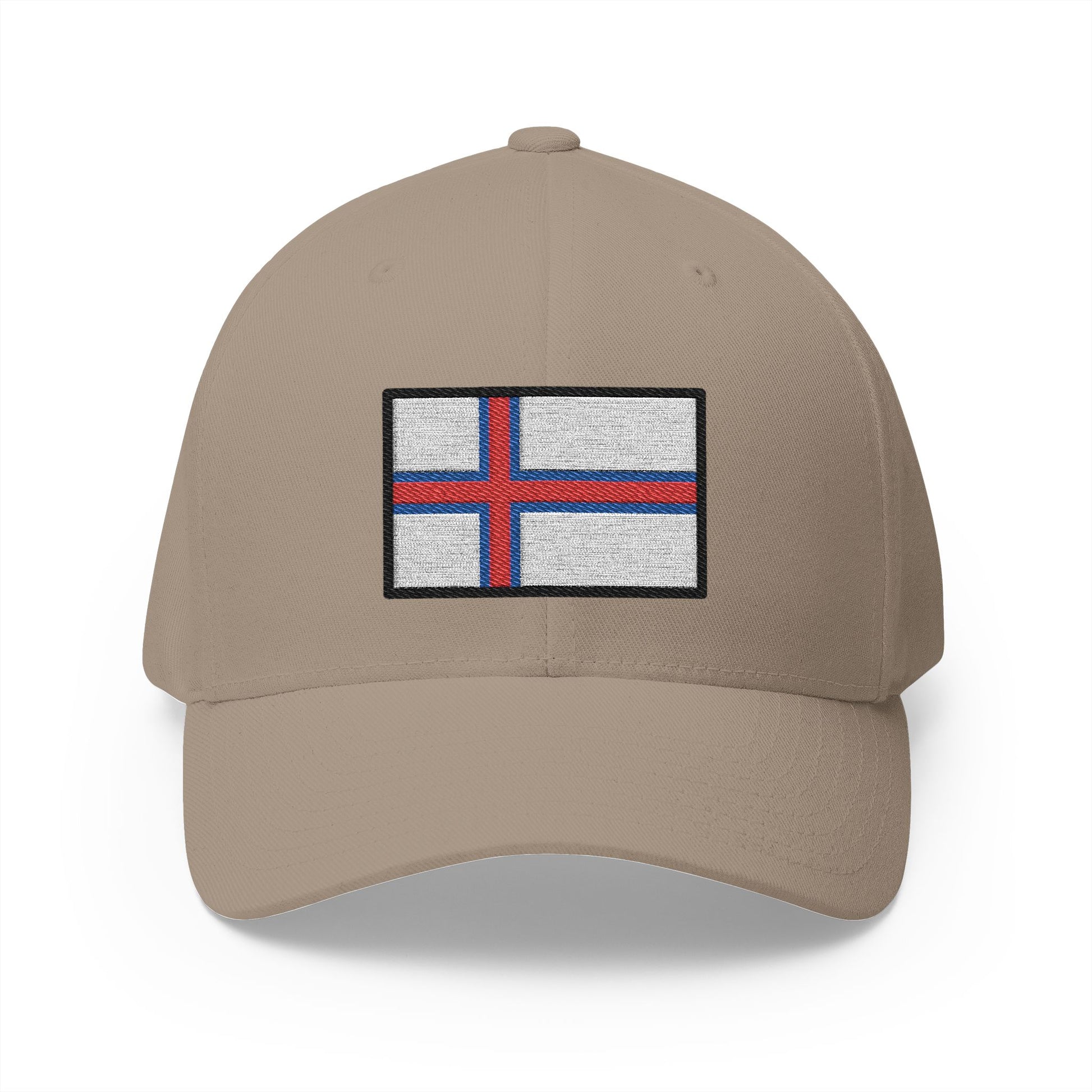 Flag: Faroe Islands Emoji Khaki Cap – Premium by Capmoji