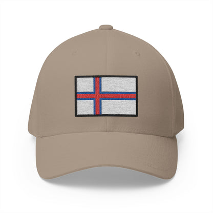 Flag: Faroe Islands Emoji Khaki Cap – Premium by Capmoji