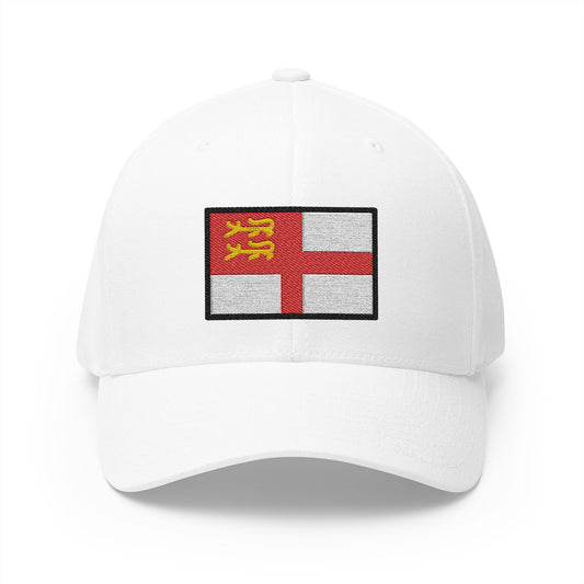 Flag: Sark Emoji White Cap – Premium by Capmoji
