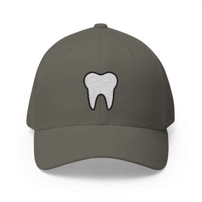 Tooth Emoji Olive Cap – Premium by Capmoji