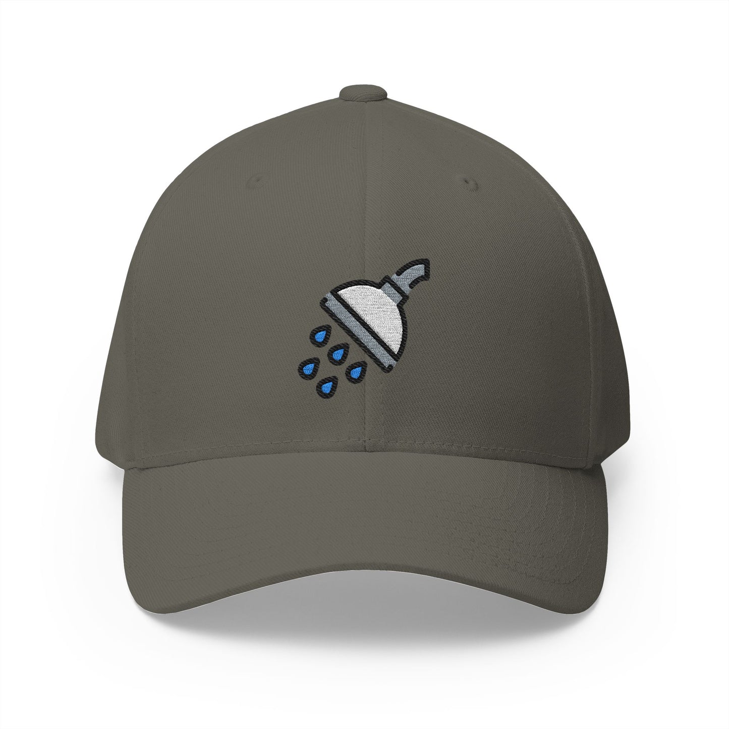 Shower Emoji Olive Cap – Premium by Capmoji