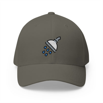 Shower Emoji Olive Cap – Premium by Capmoji