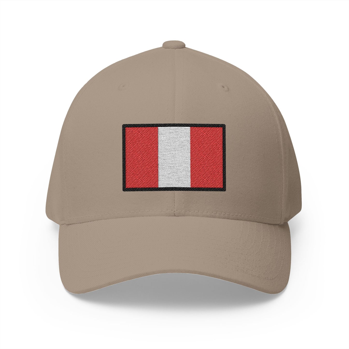 Flag: Peru Emoji Khaki Cap – Premium by Capmoji