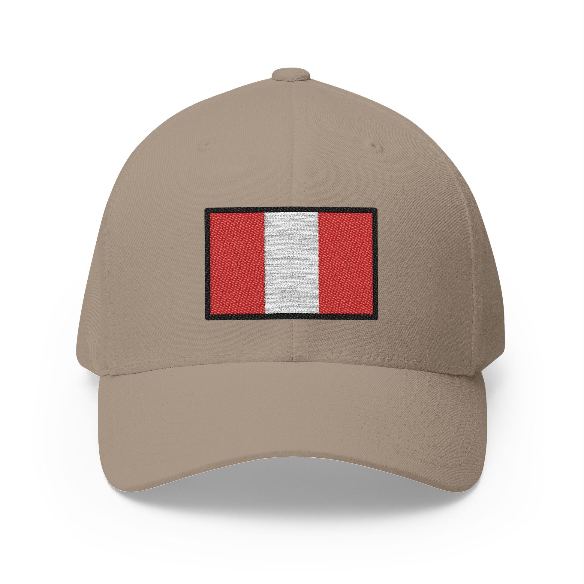 Flag: Peru Emoji Khaki Cap – Premium by Capmoji