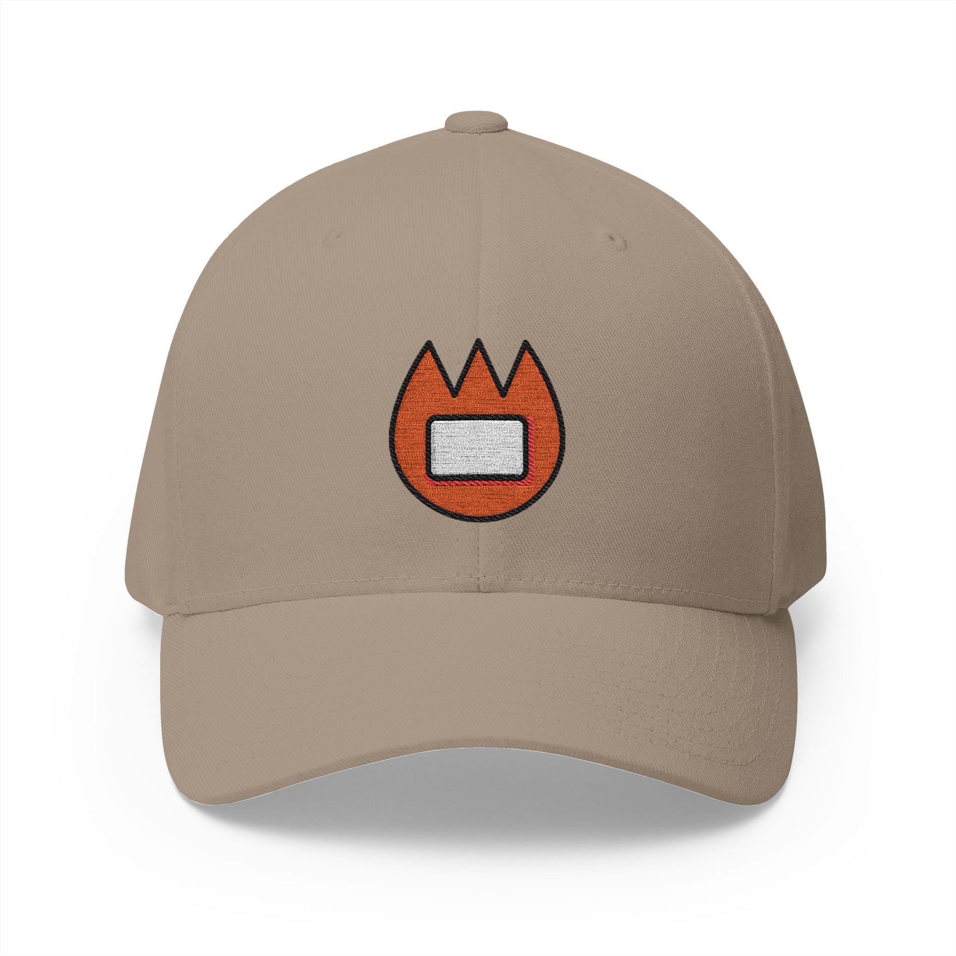 Name Badge Emoji Khaki Cap – Premium by Capmoji