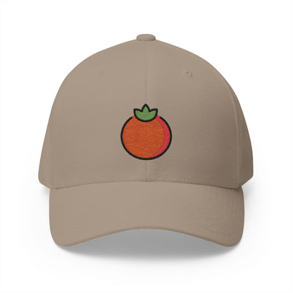 Tomato Emoji Khaki Cap – Premium by Capmoji