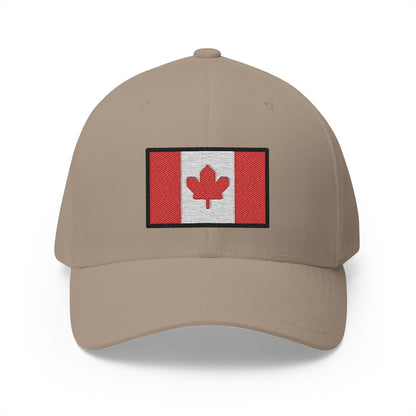 Flag: Canada Emoji Khaki Cap – Premium by Capmoji