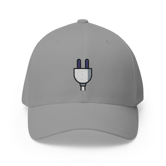 Electric Plug Emoji Grey Cap – Premium by Capmoji