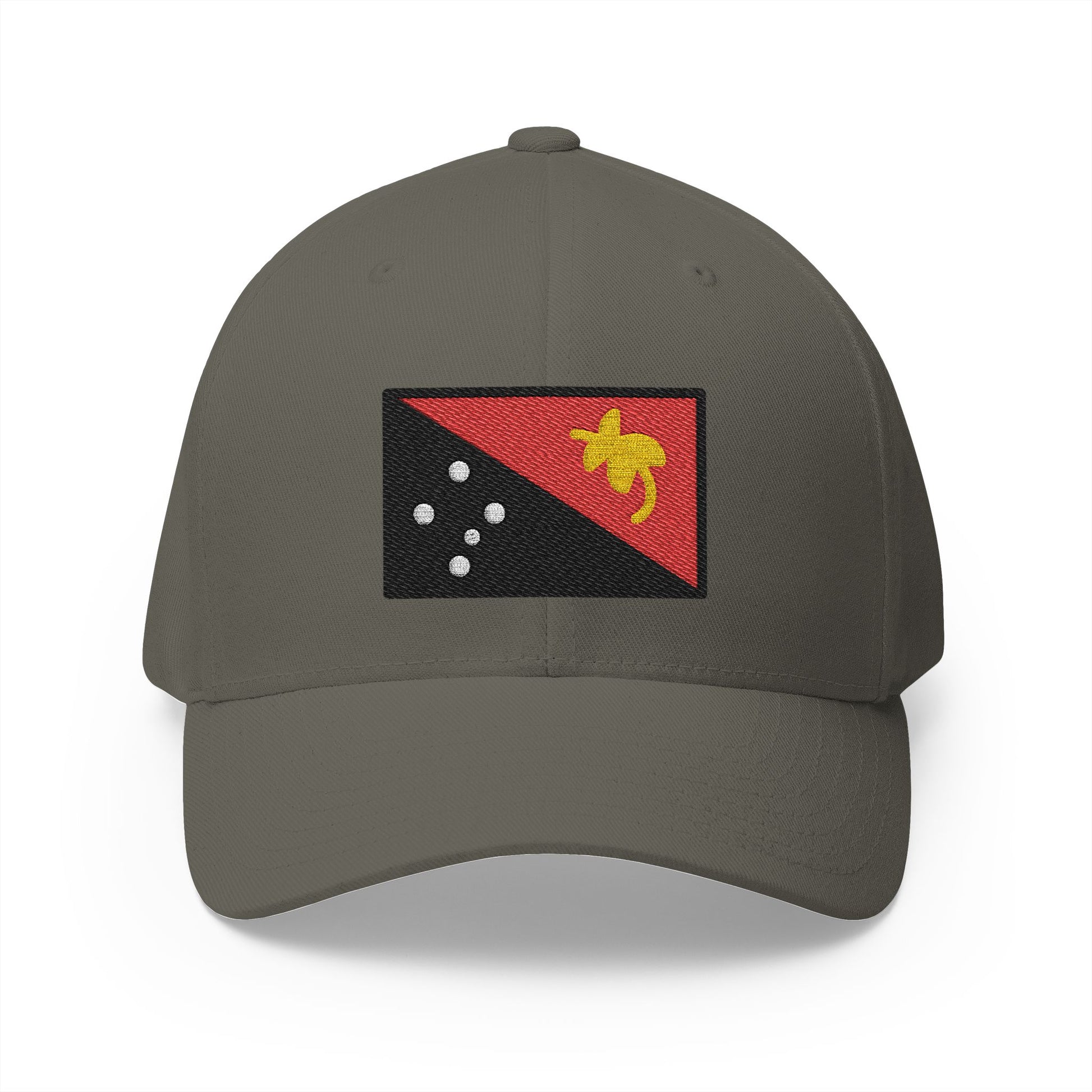 Flag: Papua New Guinea Emoji Olive Cap – Premium by Capmoji