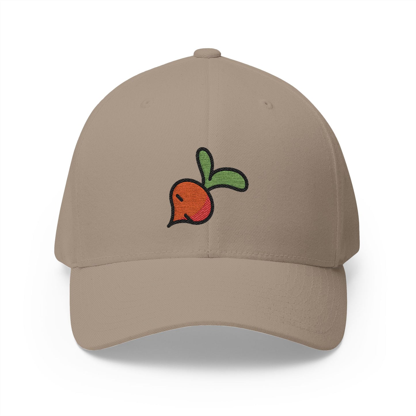 Root Vegetable Emoji Khaki Cap – Premium by Capmoji