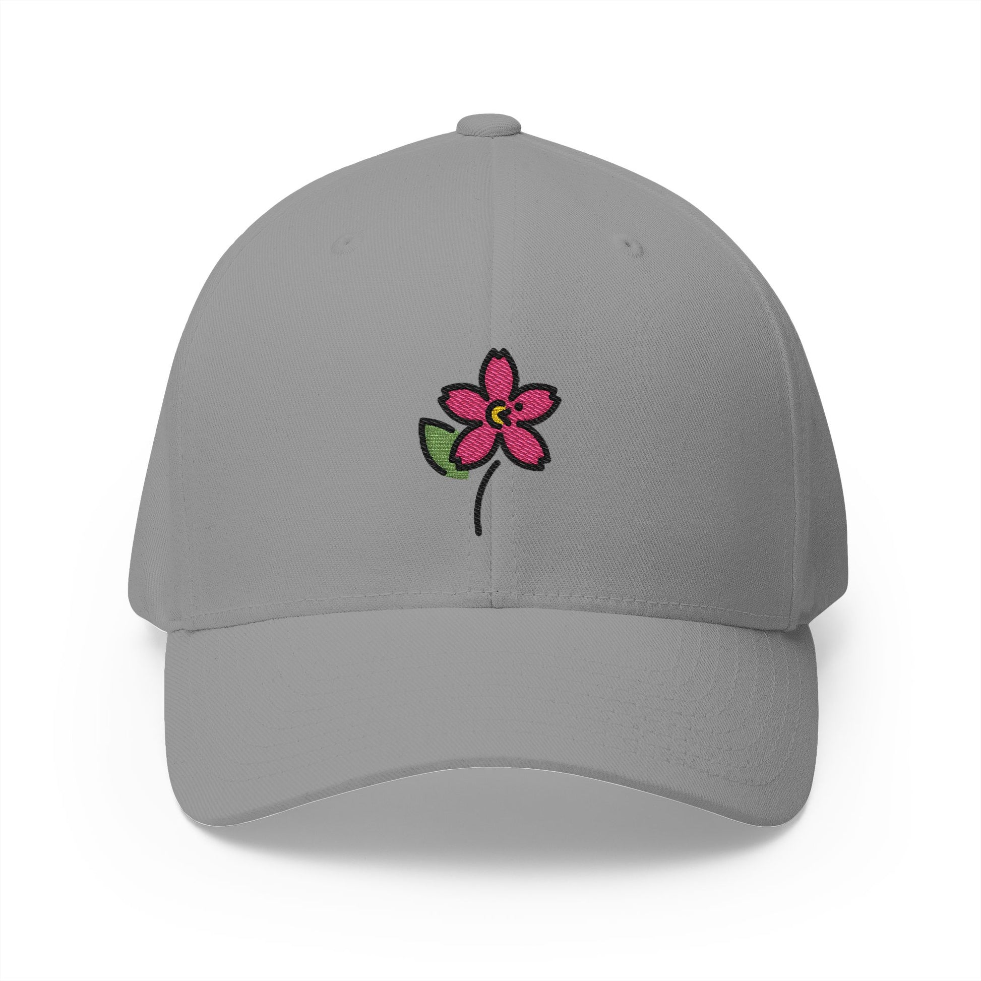 Cherry Blossom Emoji Grey Cap – Premium by Capmoji