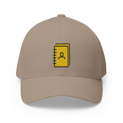 Contacts Emoji Khaki Cap – Premium by Capmoji