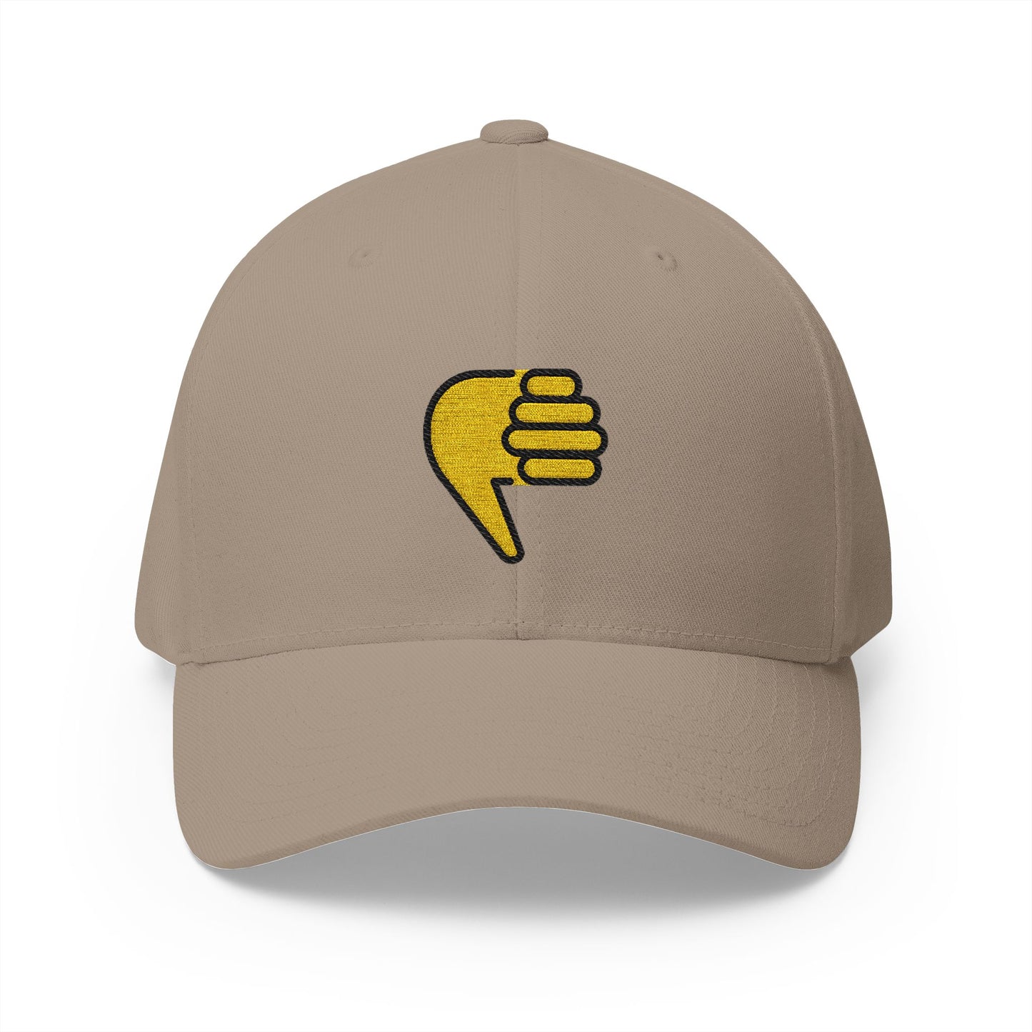 Thumbs Down Emoji Khaki Cap – Premium by Capmoji
