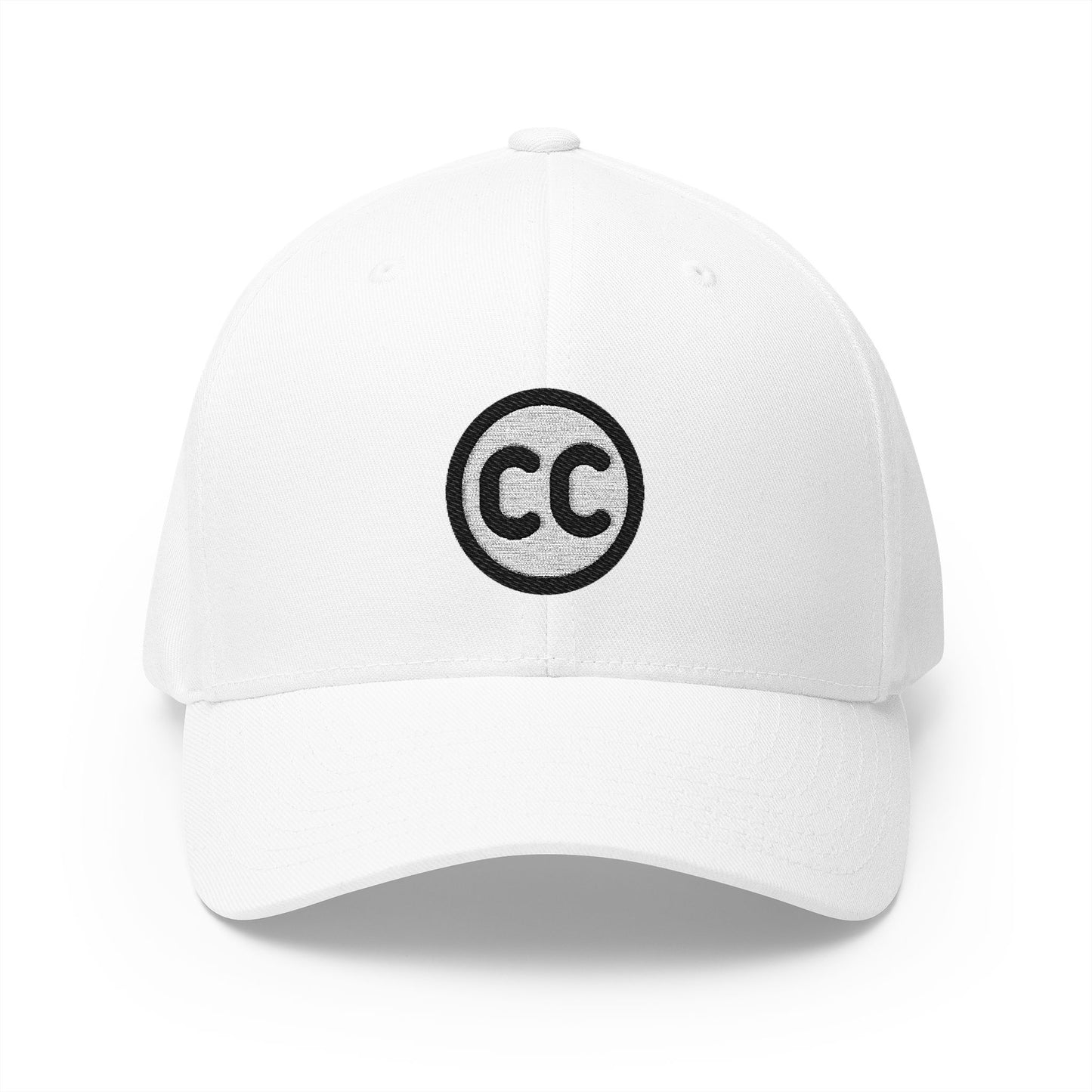 Circled Cc Emoji White Cap – Premium by Capmoji