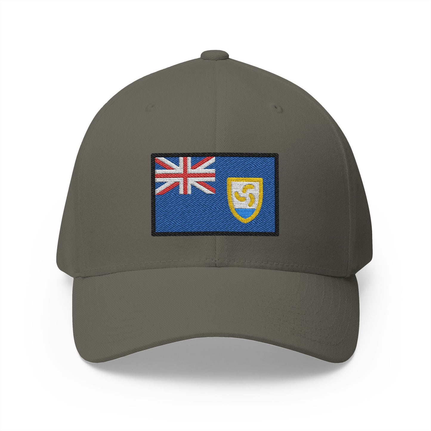 Flag: Anguilla Emoji Olive Cap – Premium by Capmoji