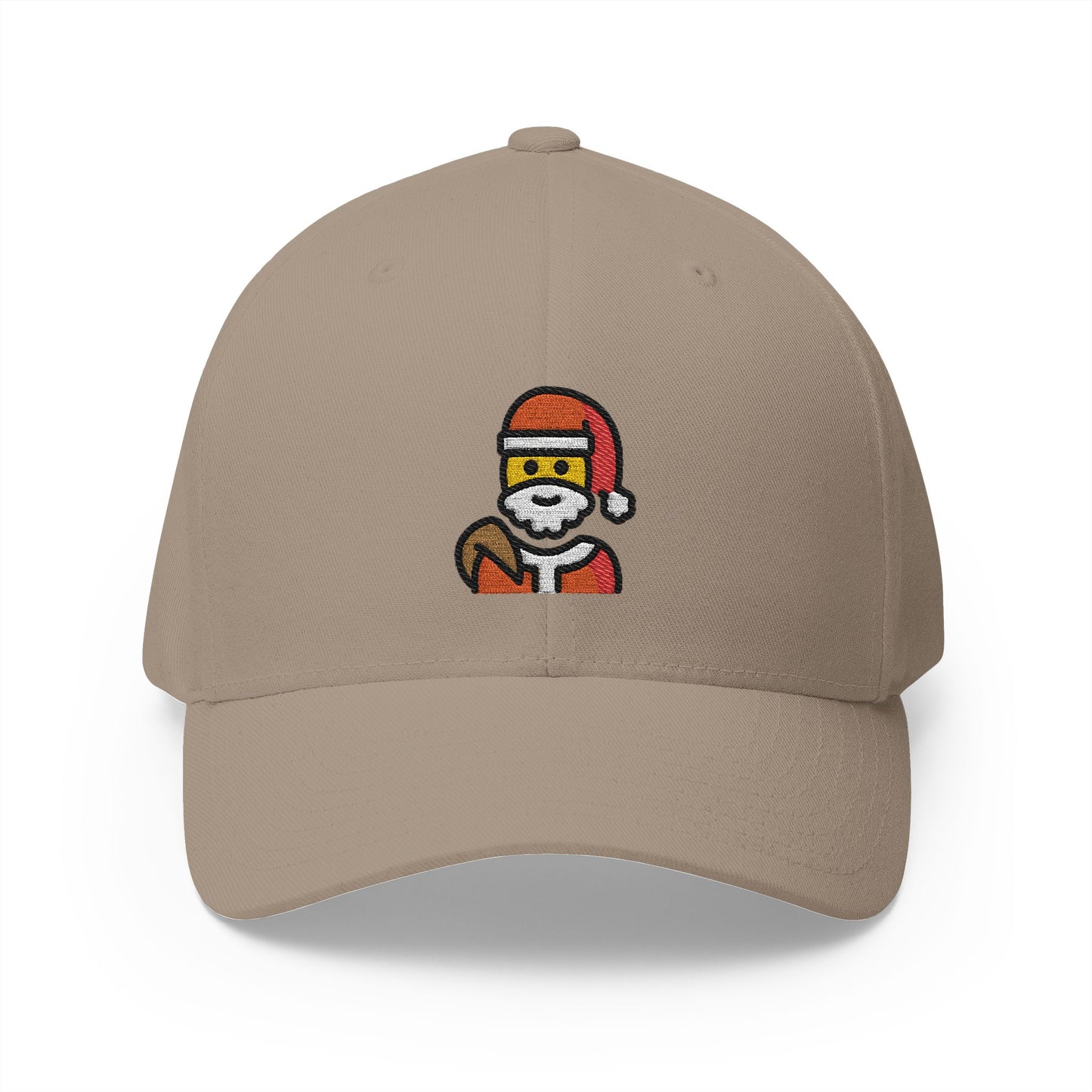 Santa Claus Emoji Khaki Cap – Premium by Capmoji
