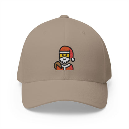 Santa Claus Emoji Khaki Cap – Premium by Capmoji