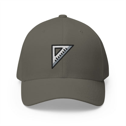 Triangular Ruler Emoji Olive Cap – Premium by Capmoji
