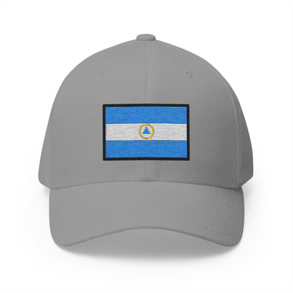 Flag: Nicaragua Emoji Grey Cap – Premium by Capmoji