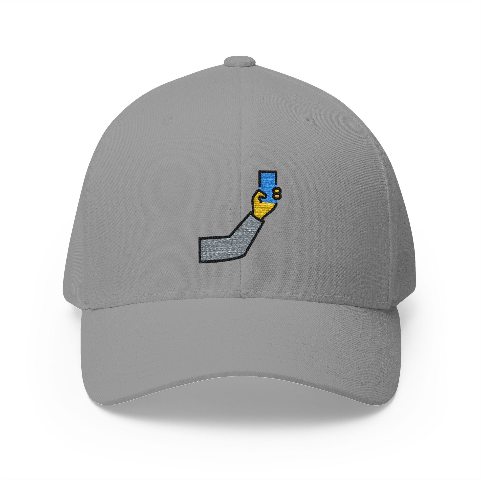 Selfie Emoji Grey Cap – Premium by Capmoji