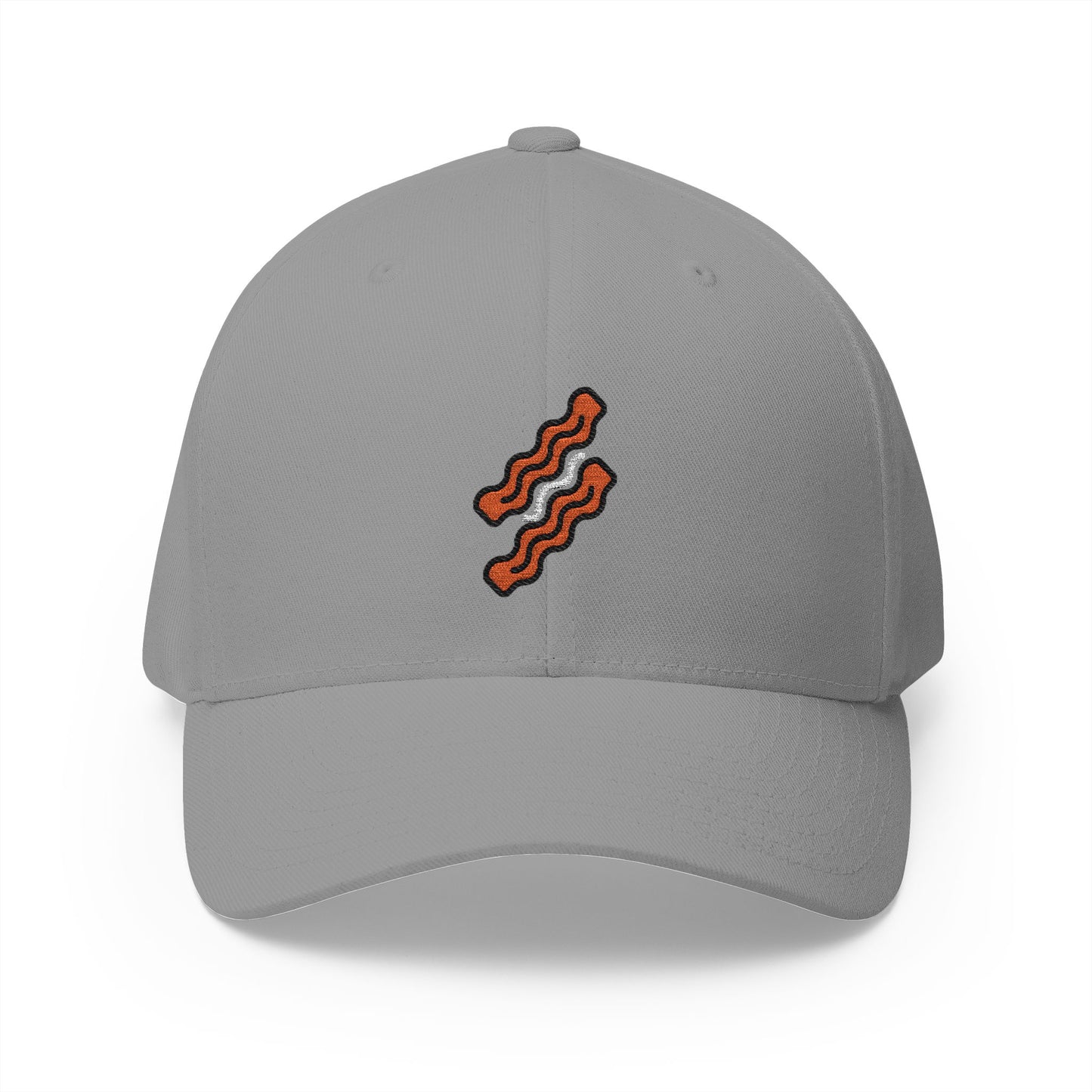 Bacon Emoji Grey Cap – Premium by Capmoji