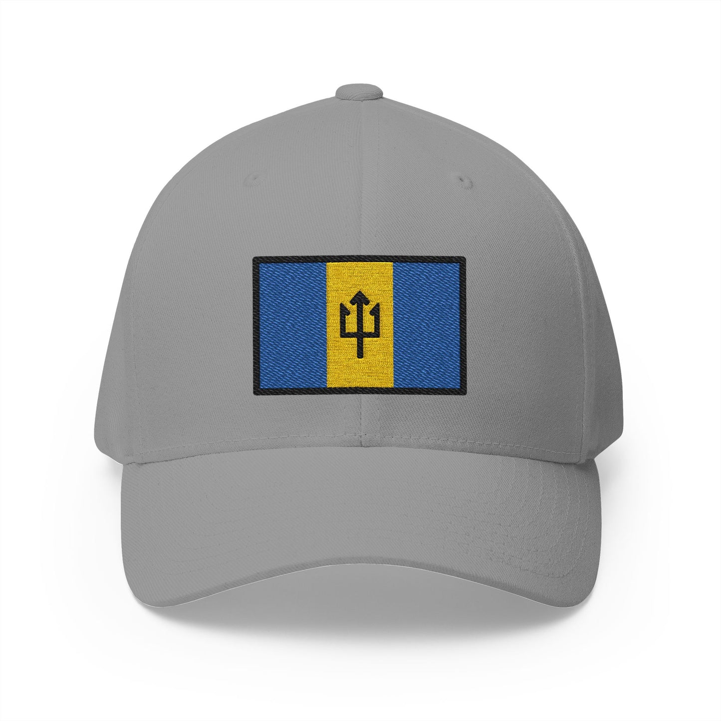 Flag: Barbados Emoji Grey Cap – Premium by Capmoji
