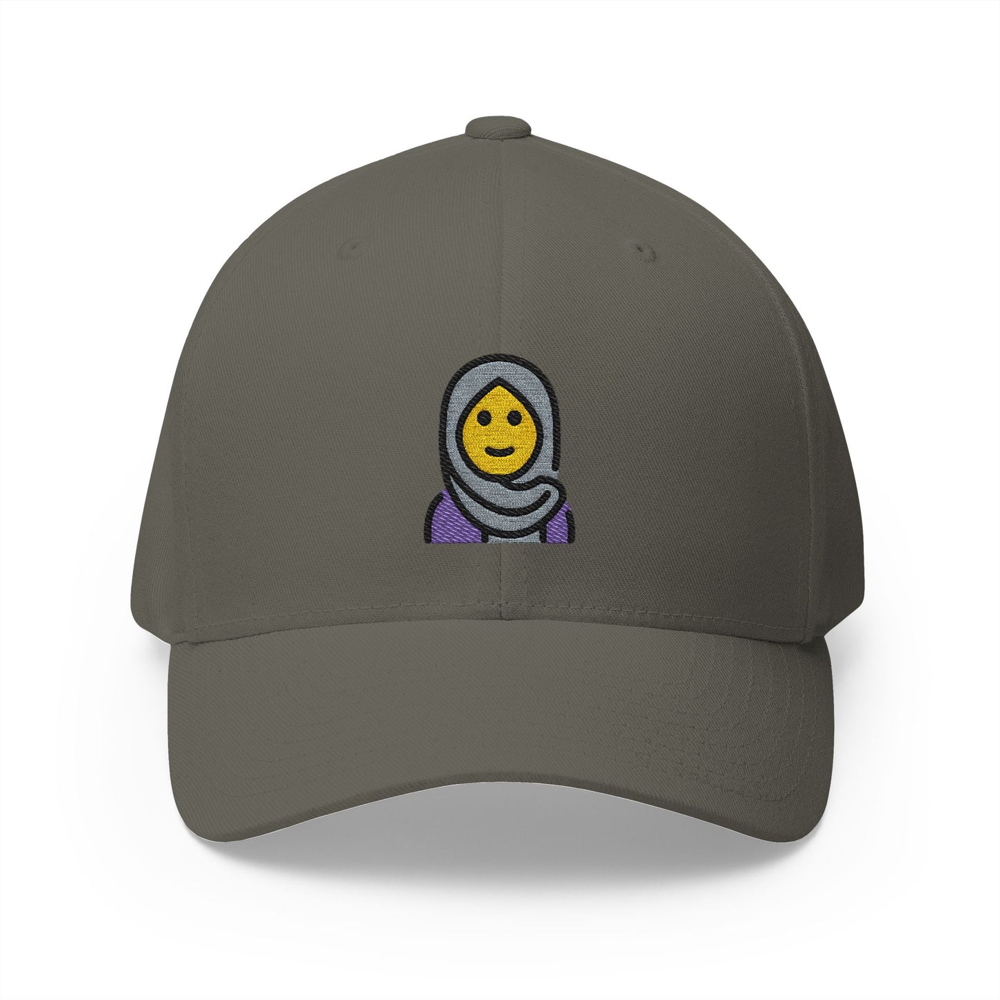 Woman With Headscarf Emoji Olive Cap – Premium by Capmoji