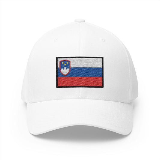Flag: Slovenia Emoji White Cap – Premium by Capmoji