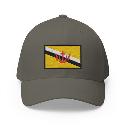 Flag: Brunei Emoji Olive Cap – Premium by Capmoji