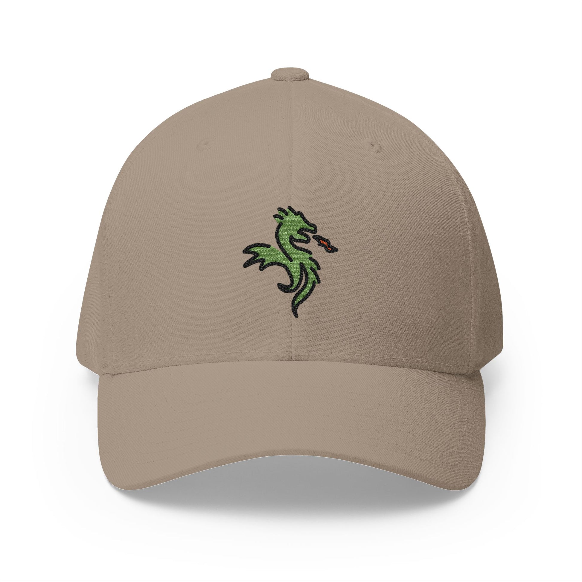 Dragon Emoji Khaki Cap – Premium by Capmoji