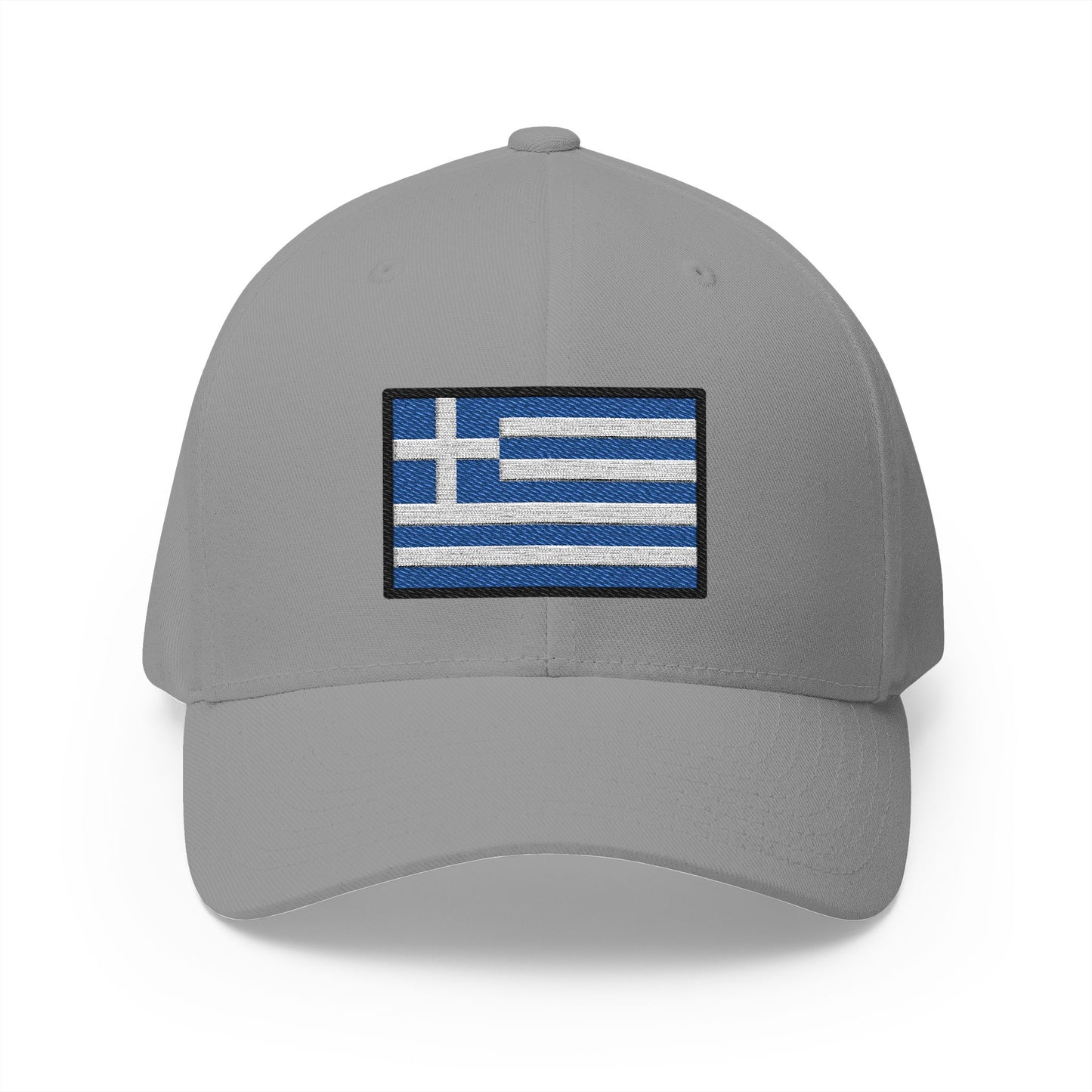 Flag: Greece Emoji Grey Cap – Premium by Capmoji