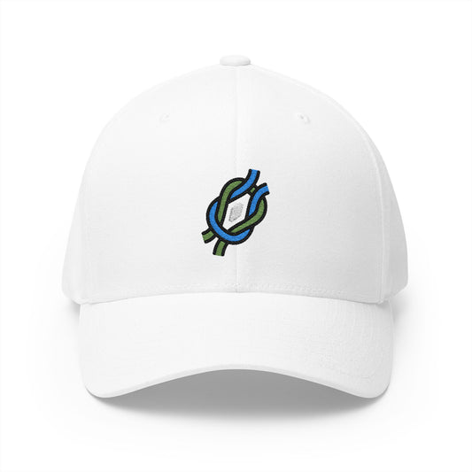 Knot Emoji White Cap – Premium by Capmoji