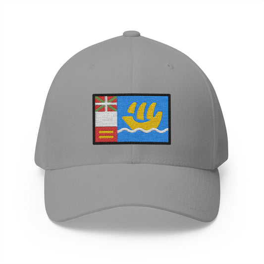 Flag: St. Pierre & Miquelon Emoji Grey Cap – Premium by Capmoji