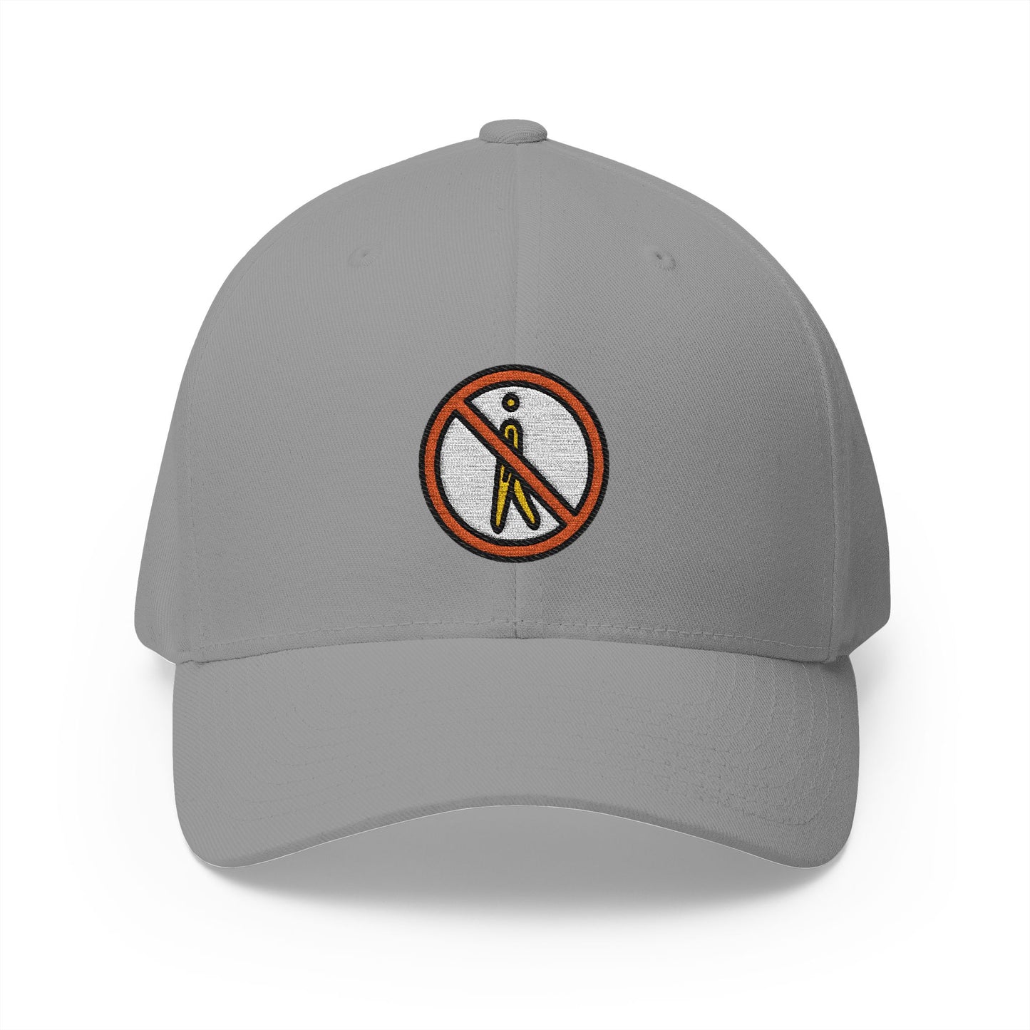 No Pedestrians Emoji Grey Cap – Premium by Capmoji