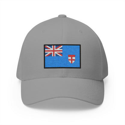 Flag: Fiji Emoji Grey Cap – Premium by Capmoji