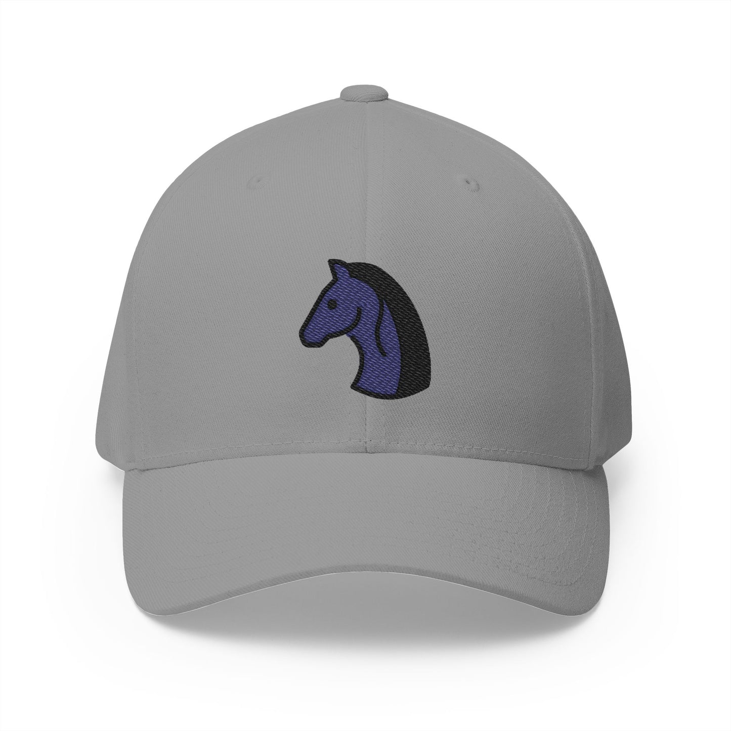 Black Chess Knight Emoji Grey Cap – Premium by Capmoji