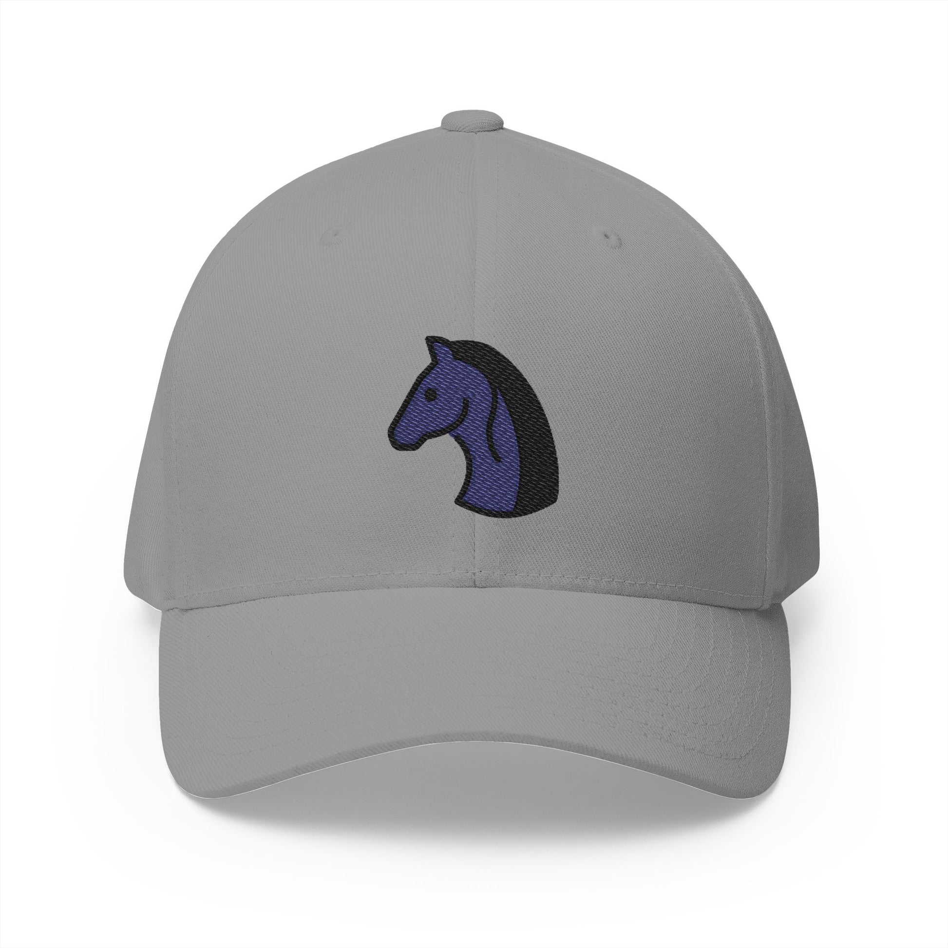 Black Chess Knight Emoji Grey Cap – Premium by Capmoji