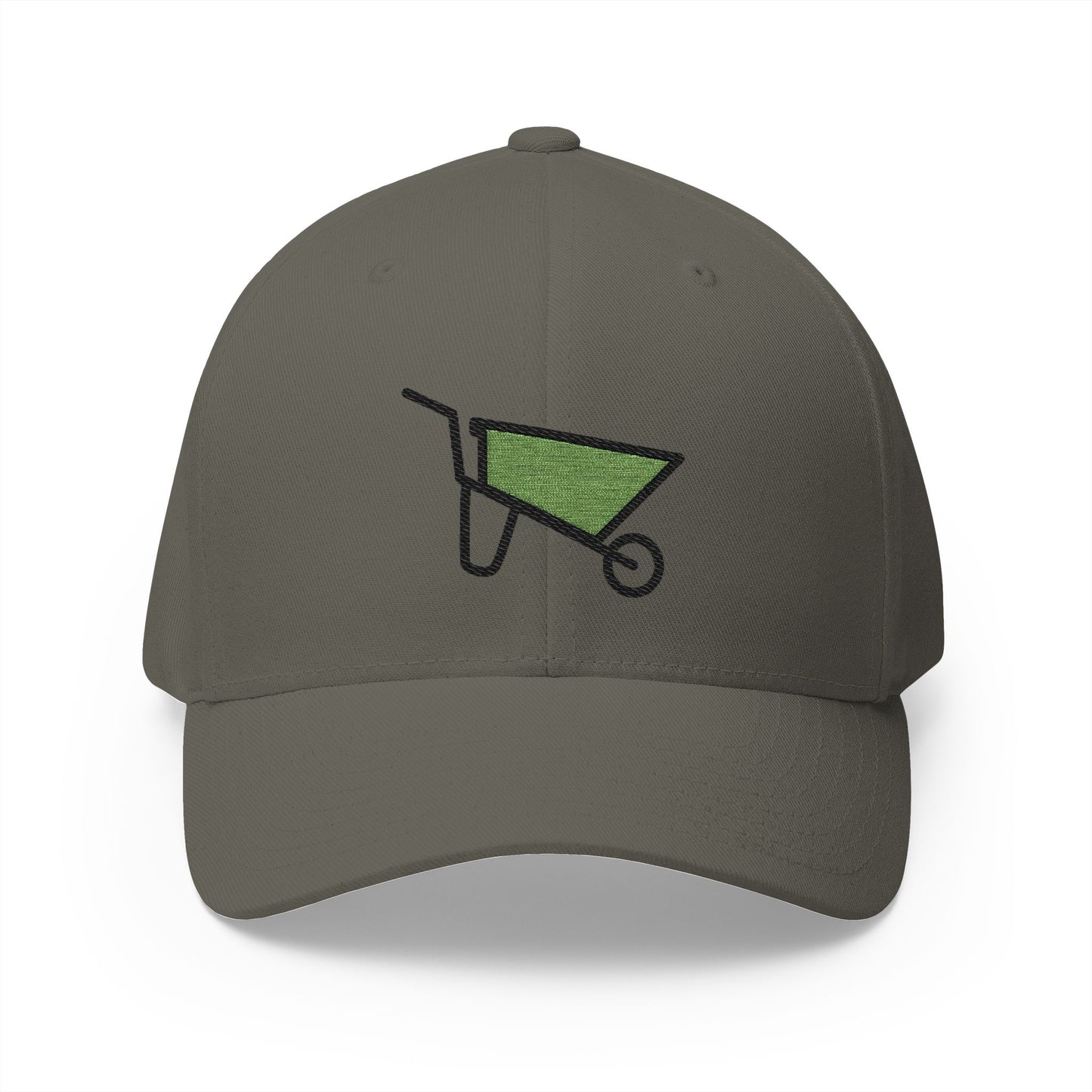 Wheelbarrow Emoji Olive Cap – Premium by Capmoji