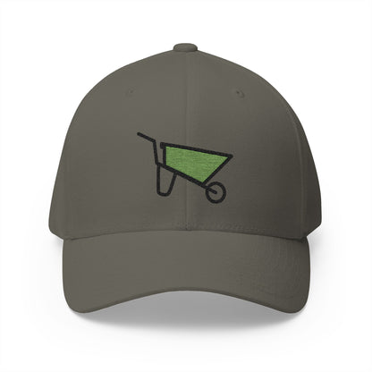 Wheelbarrow Emoji Olive Cap – Premium by Capmoji