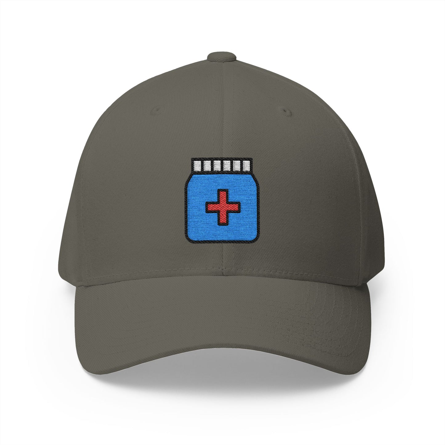 Medication Emoji Olive Cap – Premium by Capmoji