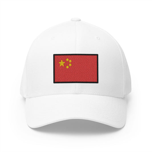 Flag: China Emoji White Cap – Premium by Capmoji