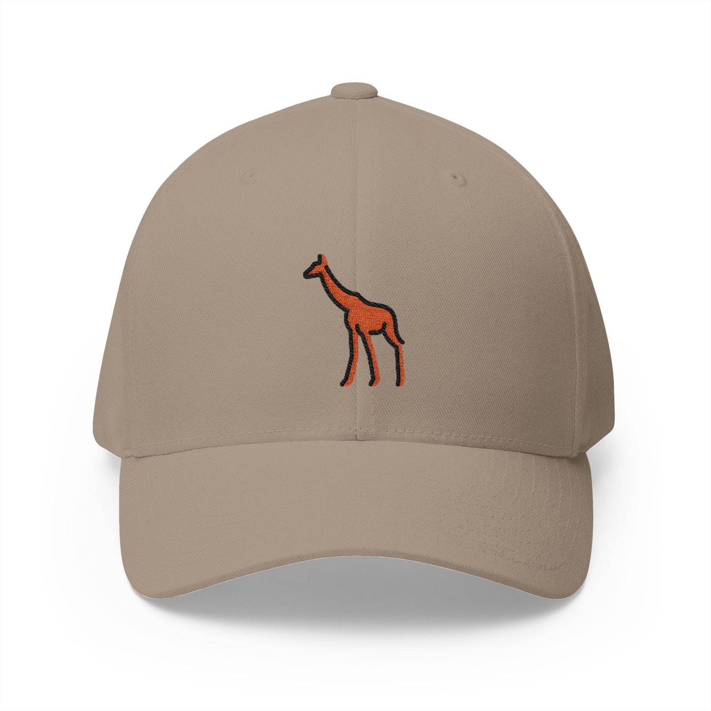 Giraffe Emoji Khaki Cap – Premium by Capmoji