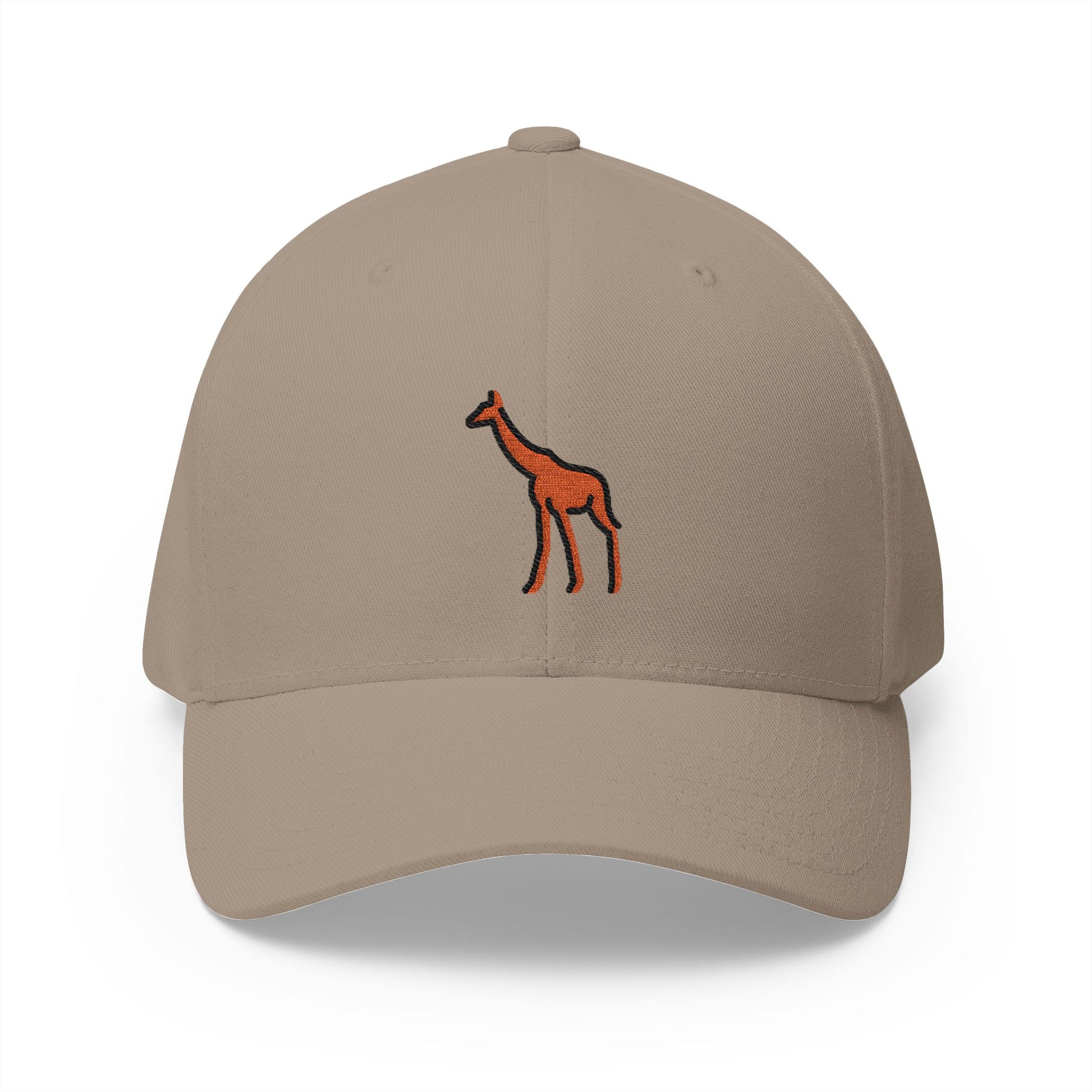 Giraffe Emoji Khaki Cap – Premium by Capmoji