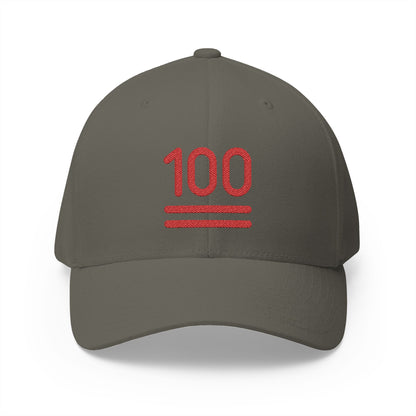 Hundred Points Emoji Olive Cap – Premium by Capmoji