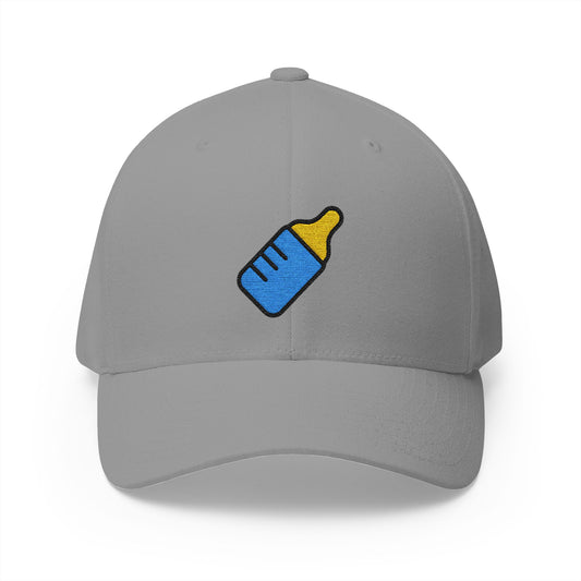 Baby Bottle Emoji Grey Cap – Premium by Capmoji